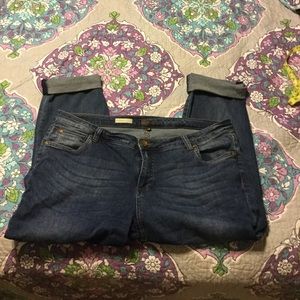 Kut from the Kloth cropped jeans medium blue